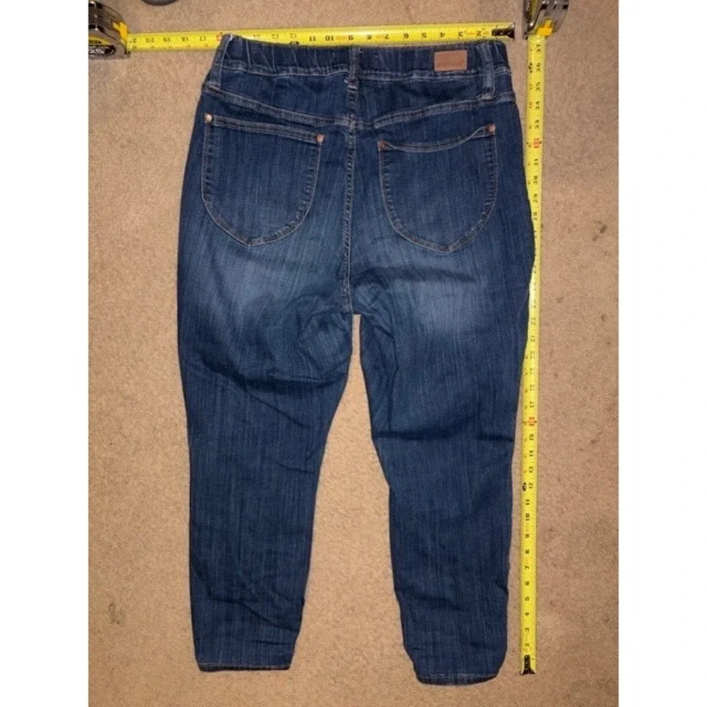 Judy Blue Womens 14W Pull On Skinny Jeans Dark Wash High Rise JB88539 T35-27